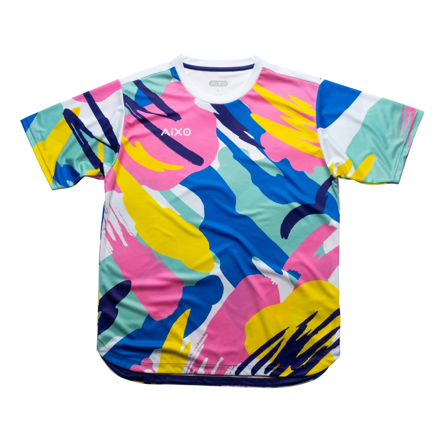 AIXO Abstract Mens Top Multicolour