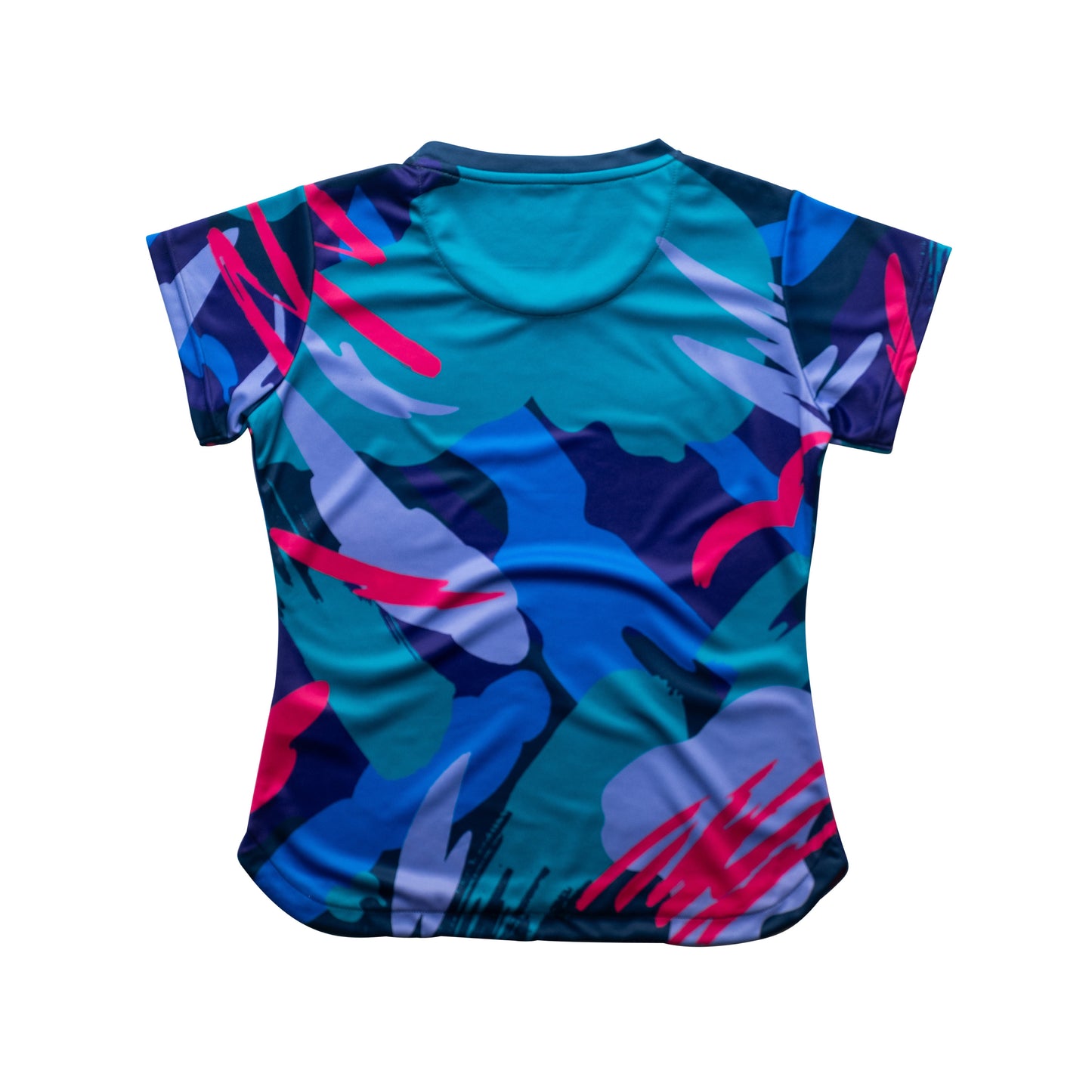 Aixo Abstract Womens Top Multicolour Dark
