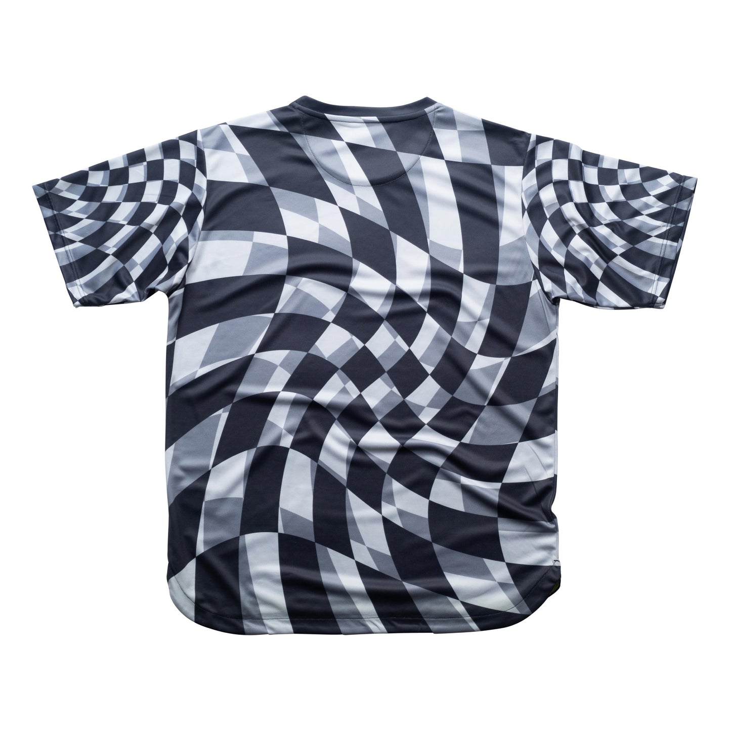Aixo Checker Mens Top Grey