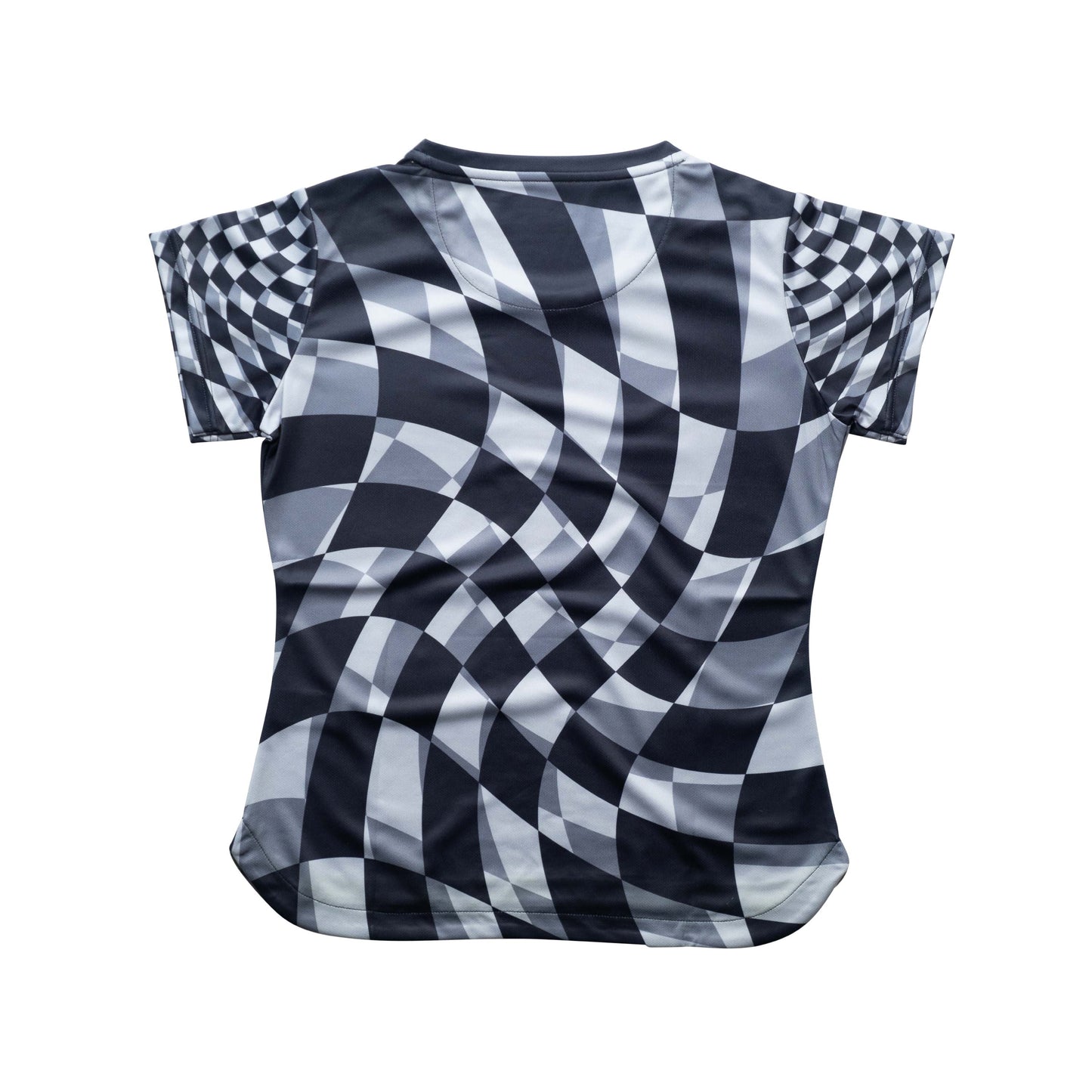 Aixo Checker Womens Top Grey
