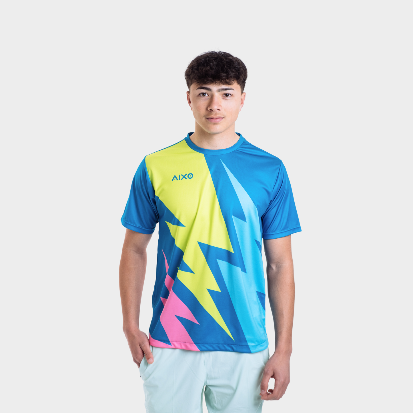 Aixo Bolt Mens Top Teal