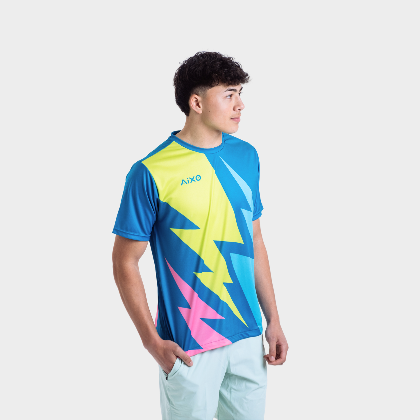Aixo Bolt Mens Top Teal