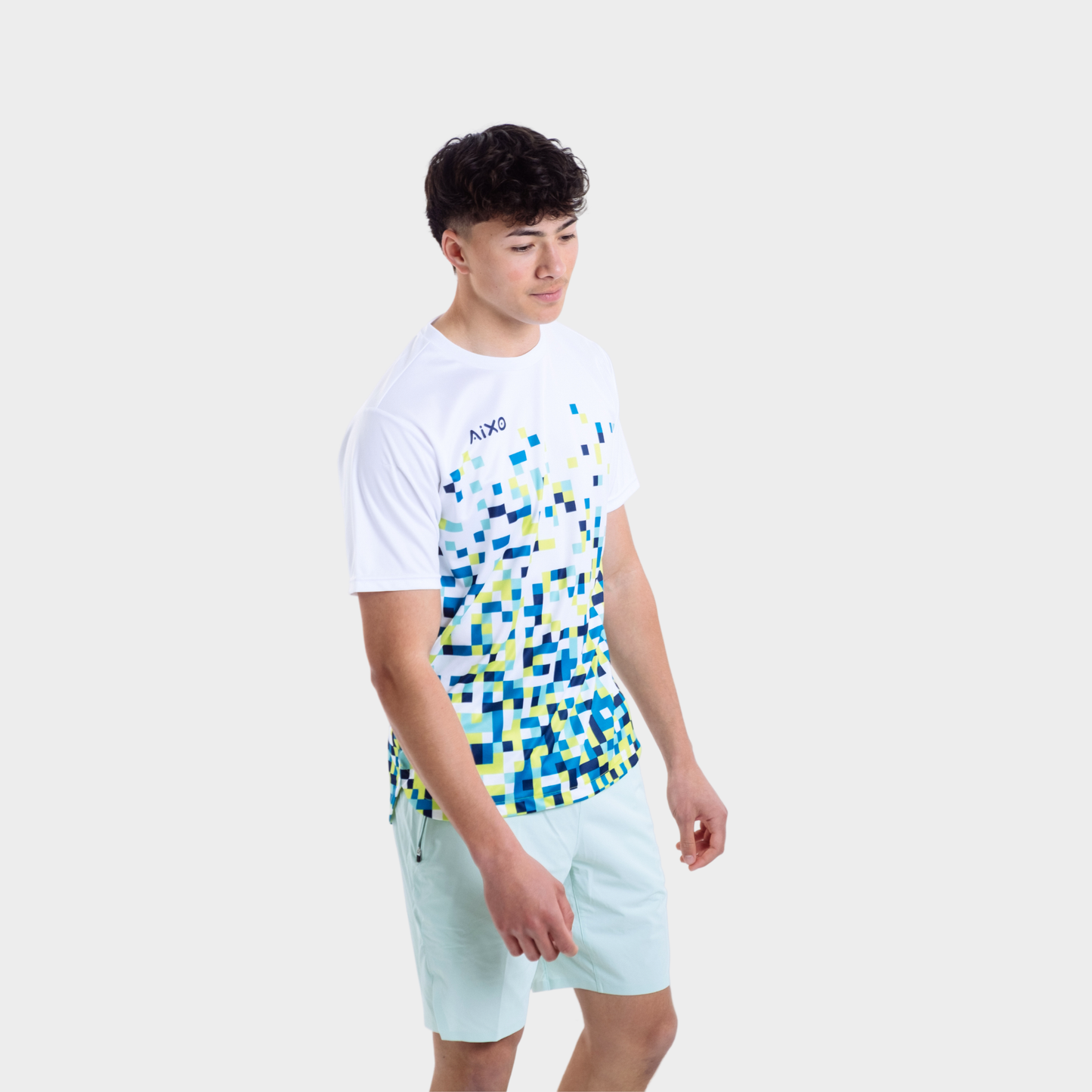 Aixo Pixel Mens Top Green