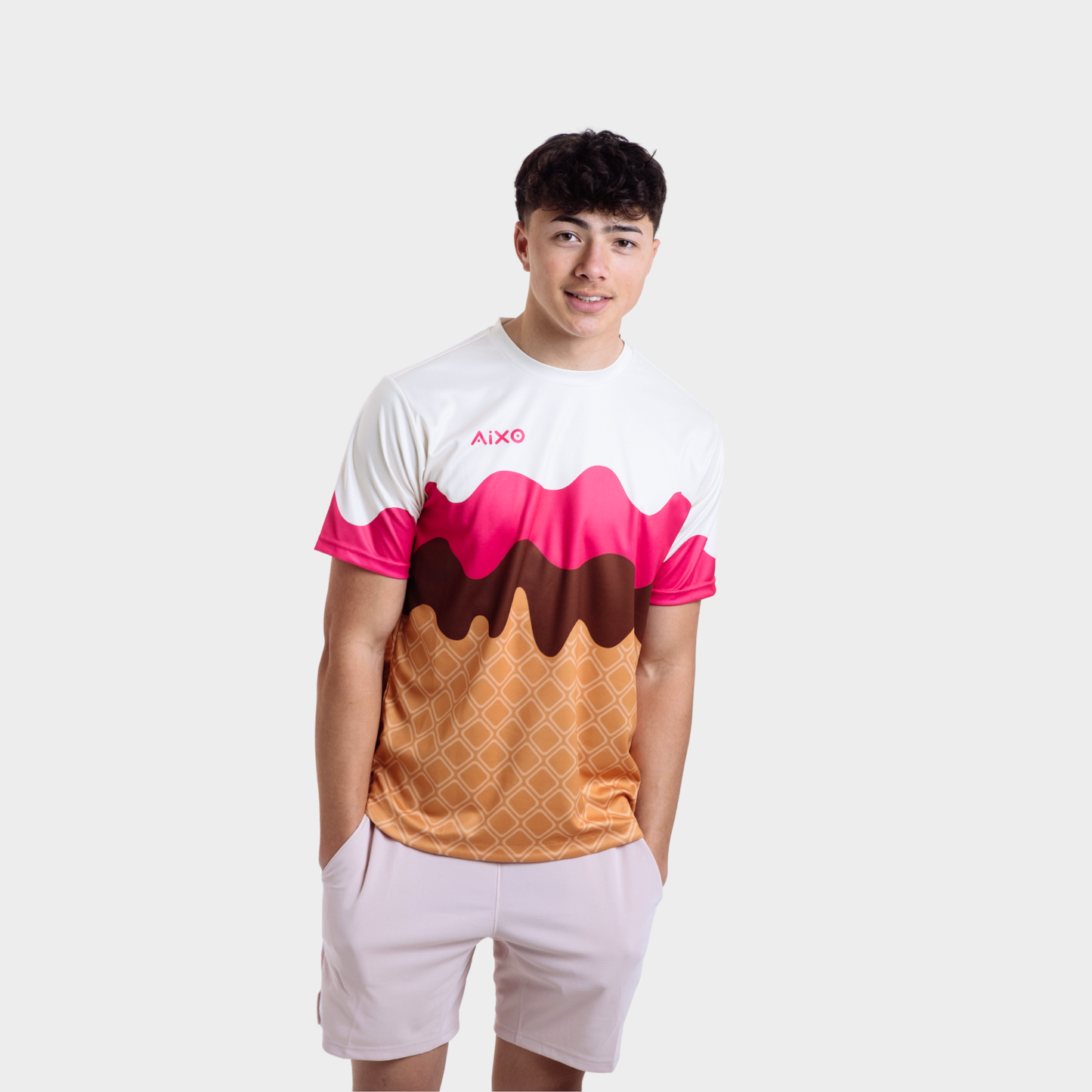 Aixo Sundae Mens Top Ivory