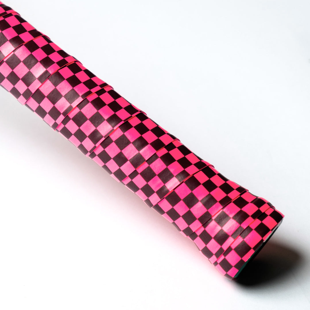 AIXO Checker fluo pink overgrip