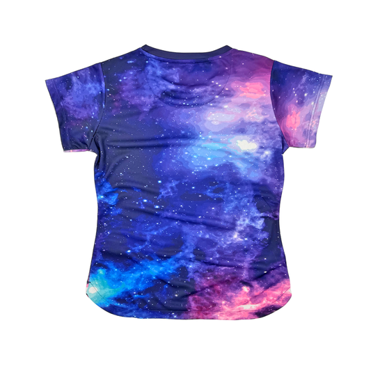 AIXO Spaceballs Womens T-Shirt - Purple – reverse / back view