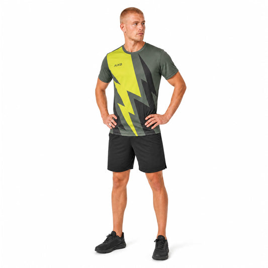 AIXO Bolt Mens T-Shirt - Khaki
