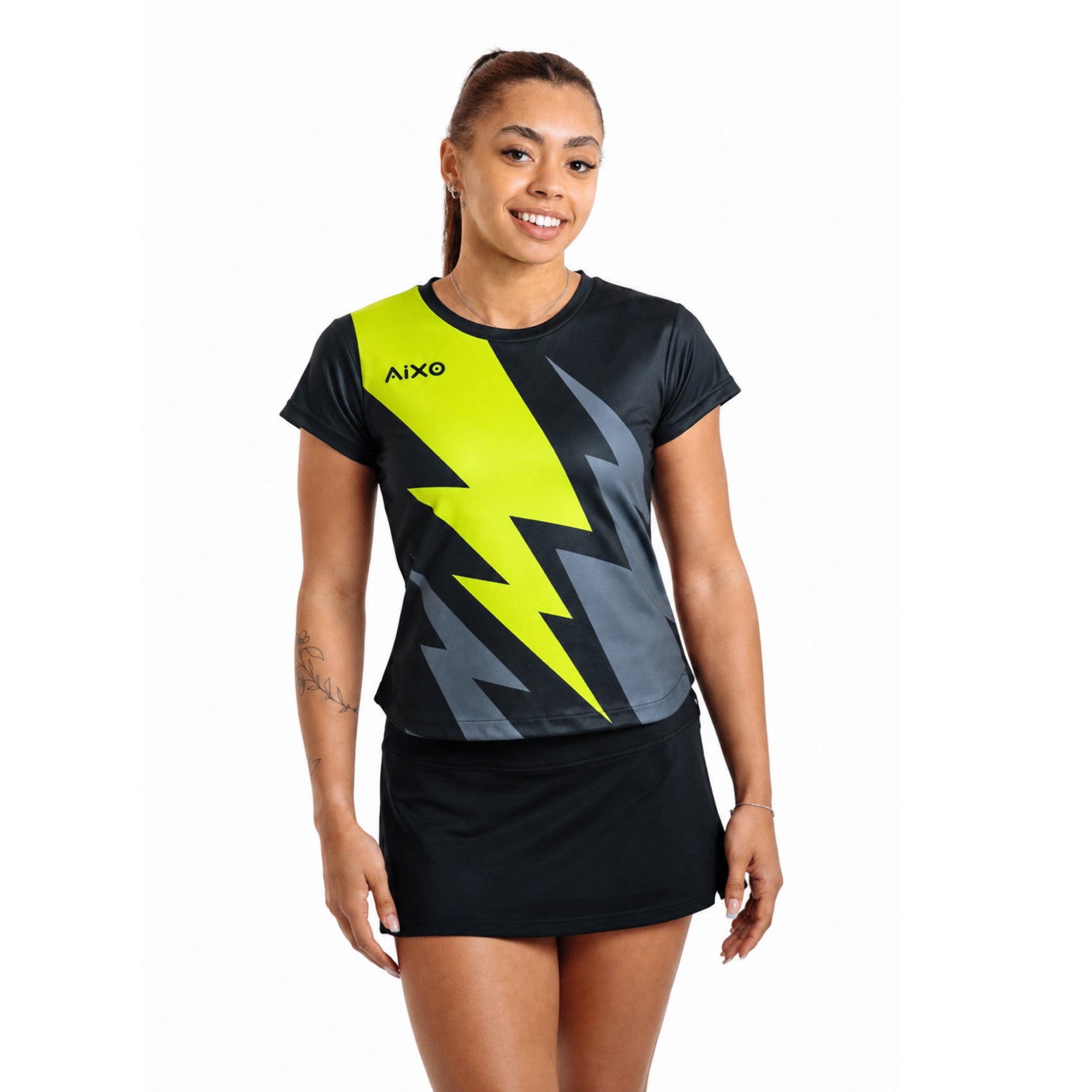 Aixo Bolt 3 Womens T-Shirt - Black