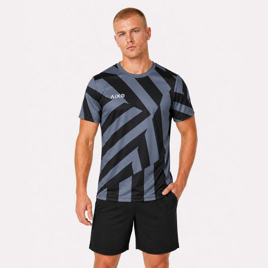 AIXO Chaos Camo Mens T-Shirt - Slate