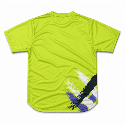 AIXO Eighties Capsule Mens T-Shirt 1 - Lime