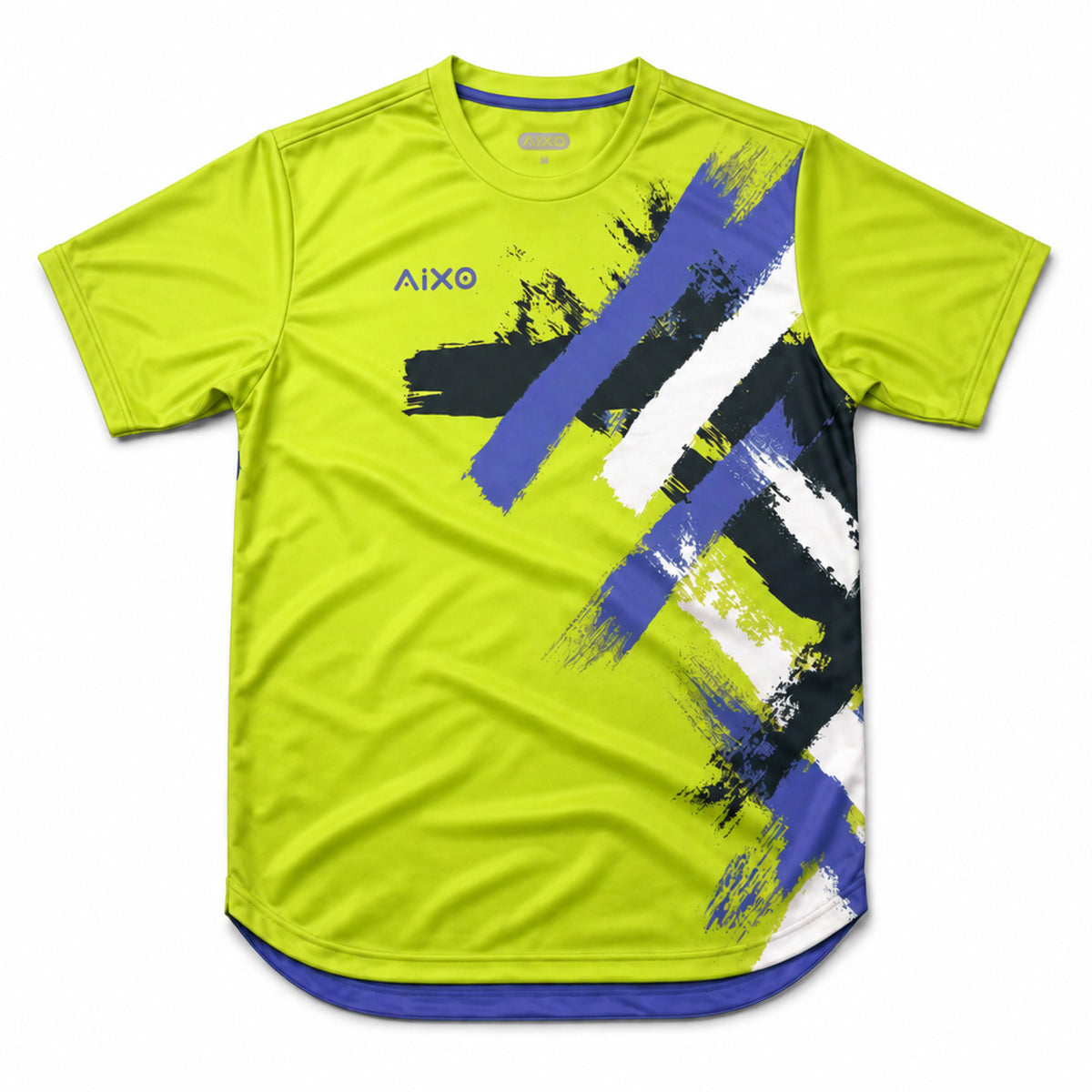 AIXO Eighties Capsule Mens T-Shirt 1 - Lime