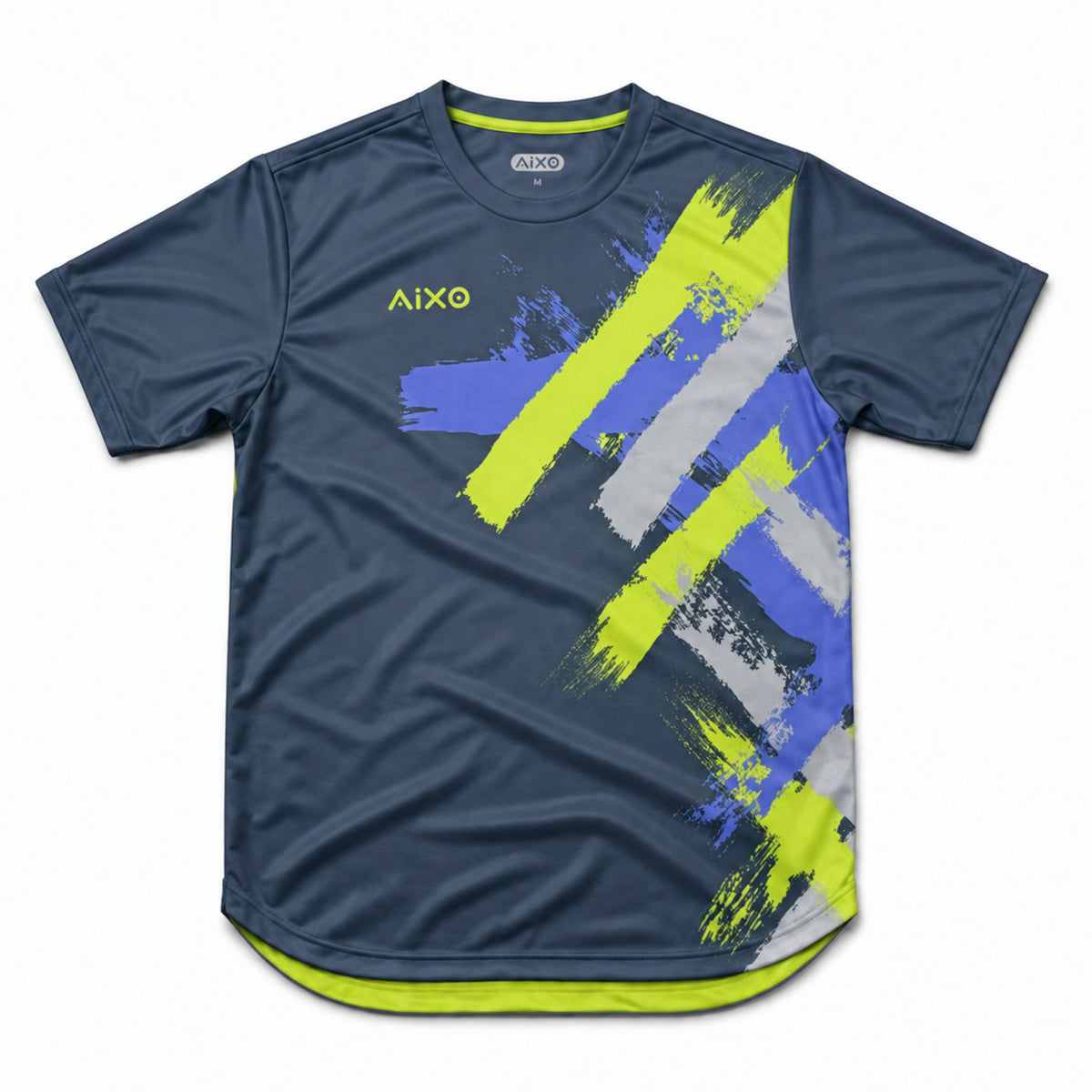 AIXO Eighties Capsule Mens T-Shirt 1 - Storm