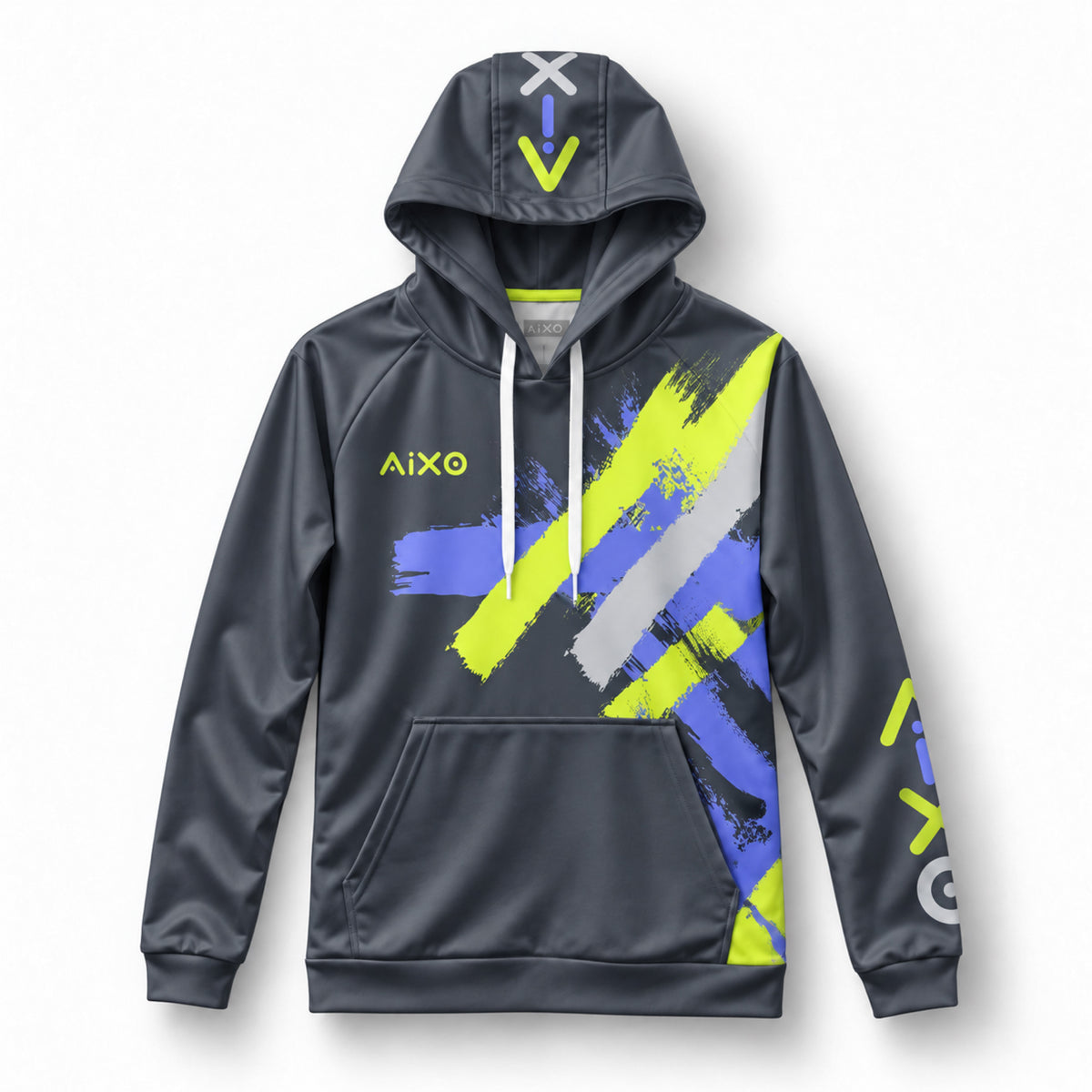 AIXO Eighties Capsule Unisex Hood - Storm