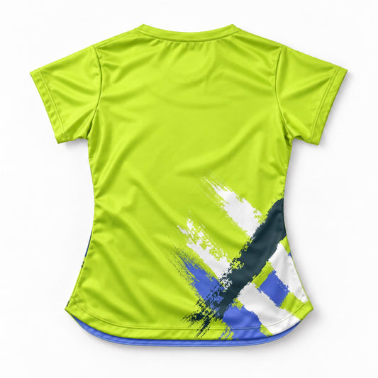 AIXO Eighties Capsule Womens T-Shirt 1 - Lime