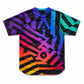 Aixo Rainbow Chaos Mens T-Shirt - Black