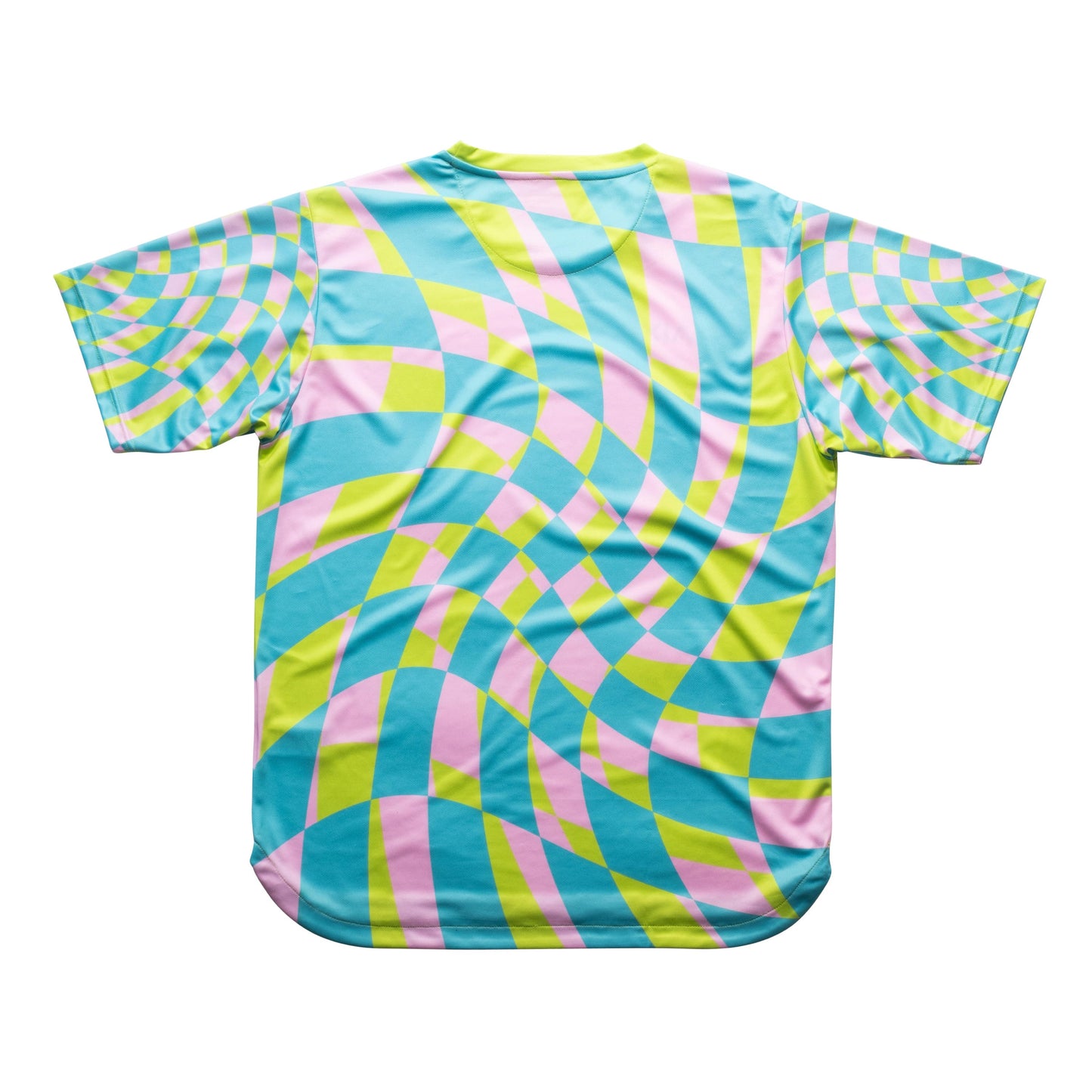 Aixo Checker Mens Top Lime