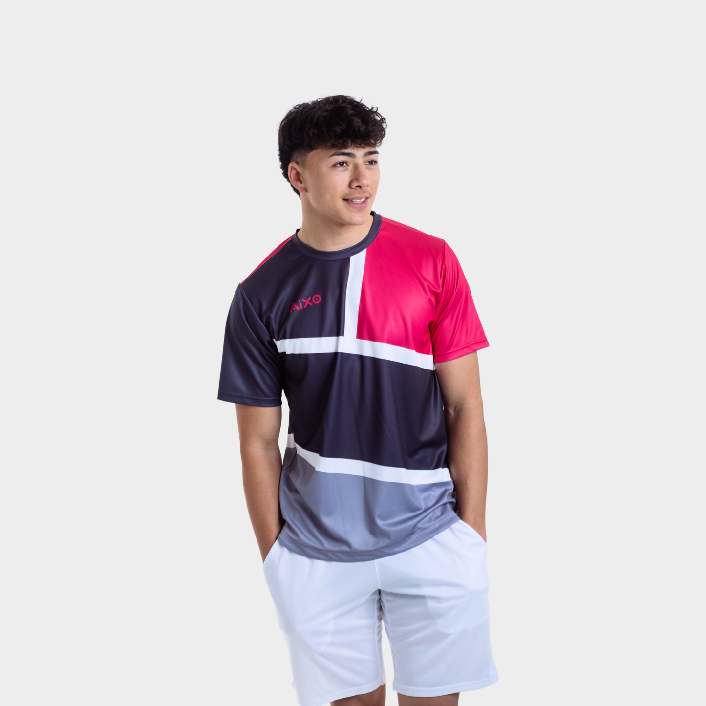 Aixo Court Mens Top Graphite