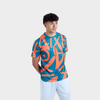 Aixo Tagged Mens Top Teal