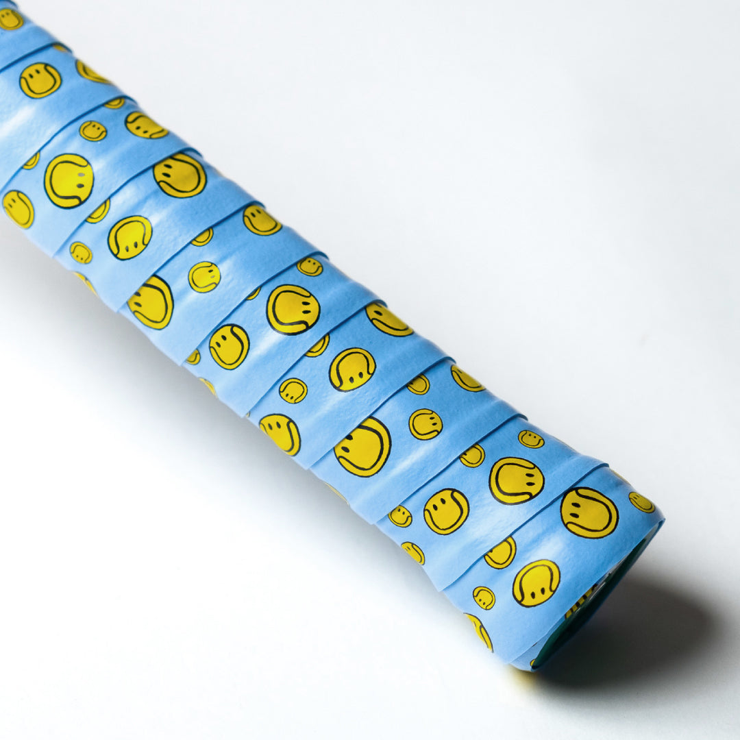 Aixo Smiley Ball Overgrip Blue
