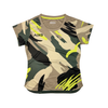 AIXO Abstract Womens T-Shirt - Stone racket sports T-shirt – main / front view