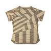 AIXO Chaos Camo Womens T-Shirt - Stone racket sports T-shirt – main / front view