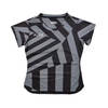 AIXO Chaos Camo Womens T-Shirt - Slate racket sports T-shirt – main / front view