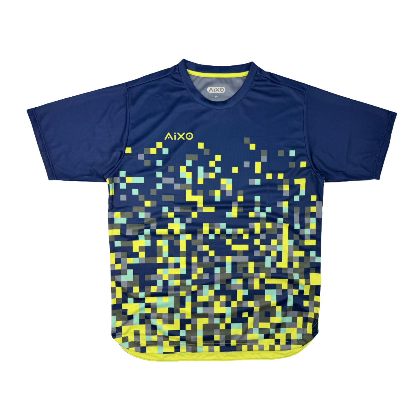 AIXO Pixel Mens T-Shirt - Navy Navy T-shirt Aixo