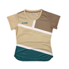 AIXO Court Womens T-Shirt - Stone racket sports T-shirt – main / front view