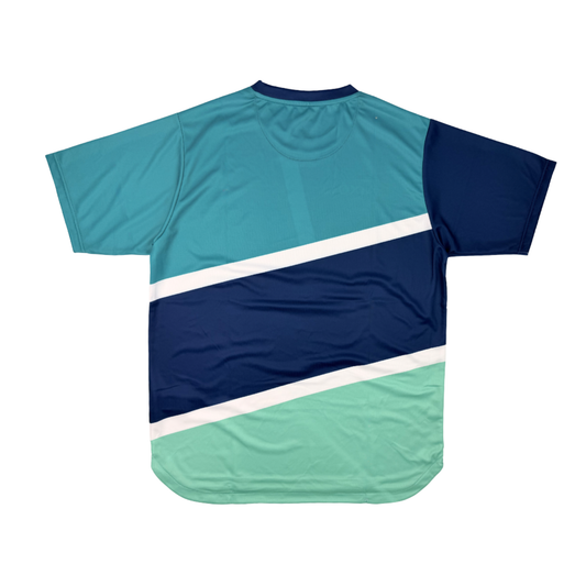 AIXO Court Mens T-Shirt - Navy – reverse / back view