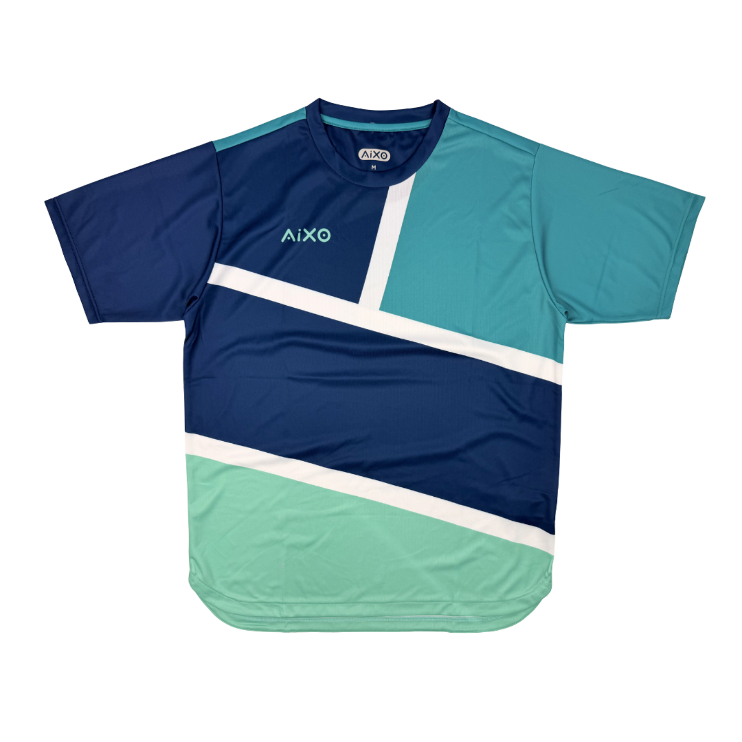 AIXO Court Mens T-Shirt - Navy racket sports T-shirt – main / front view