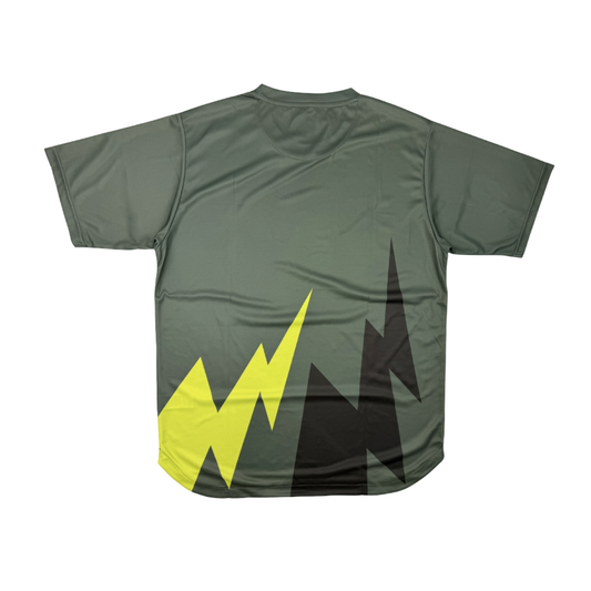 AIXO Bolt Mens T-Shirt - Khaki – reverse / back view