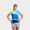 Aixo Court Womens Top Teal