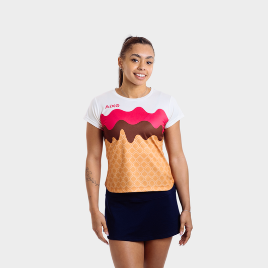 Aixo Sundae Womens Top Ivory