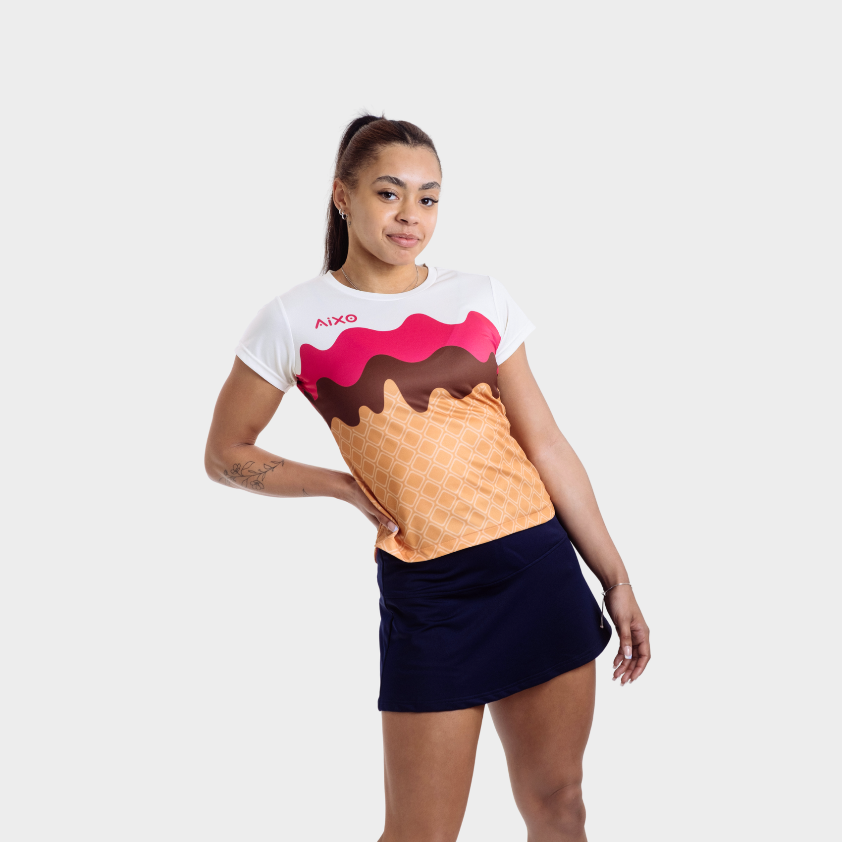Aixo Sundae Womens Top Ivory