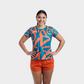 Aixo Tagged Womens Top Lime